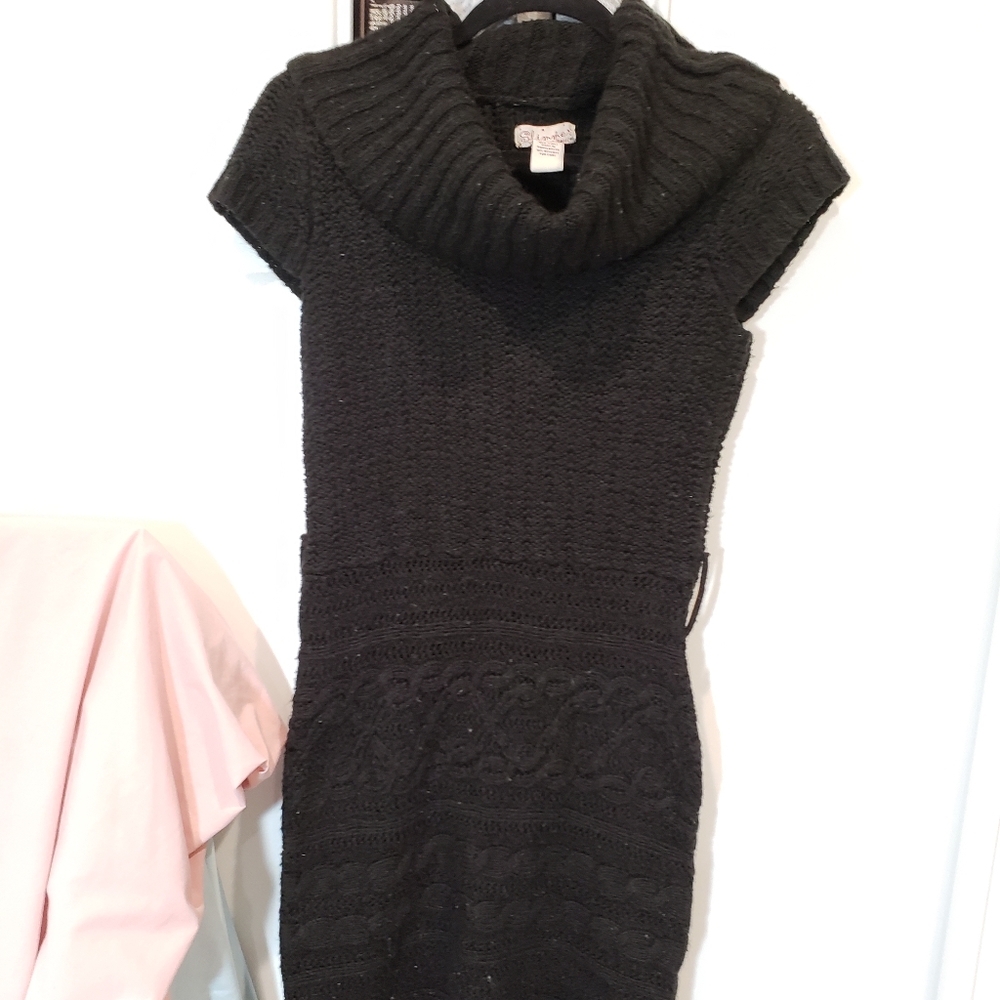 Black sweater dress